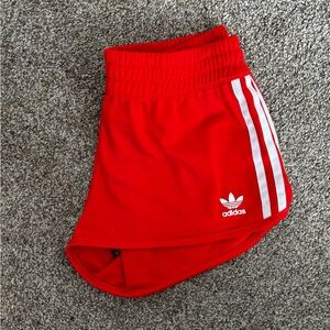 Adidas Originals Red shorts with 3 Stripe